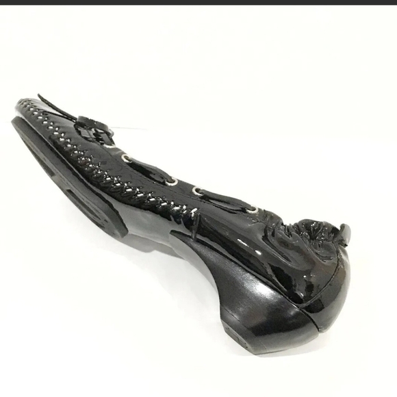 Donald J. Pliner Polly Black Suede Ballet Slip On Designer Luxury Low Heels - Picture 12 of 14